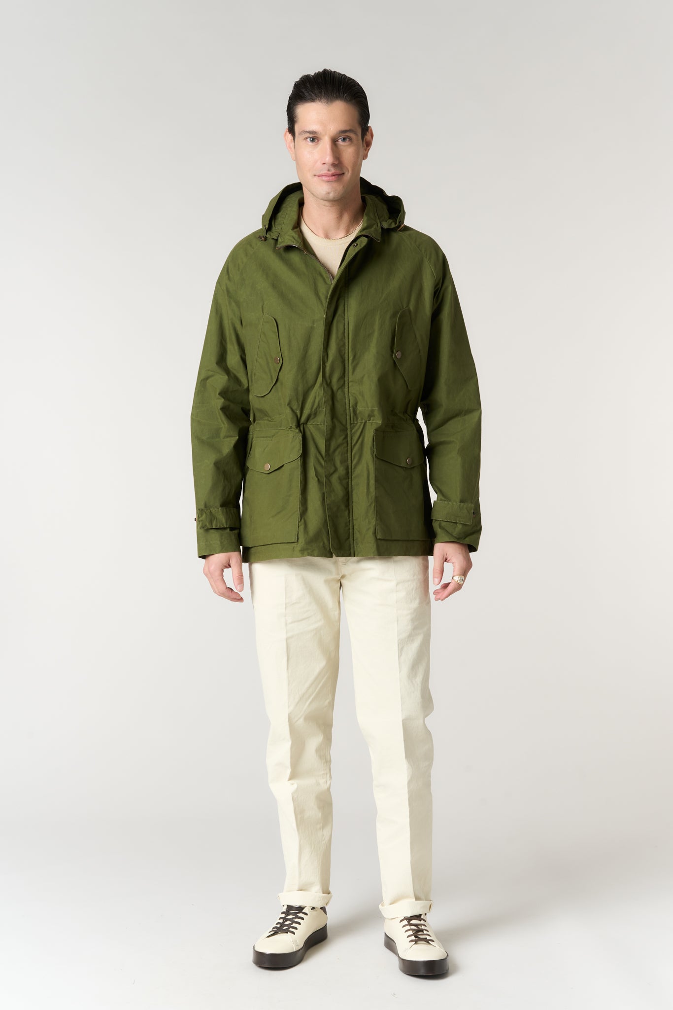 NEW BOB STRONG WAX COT - 610 MILITARY GREEN