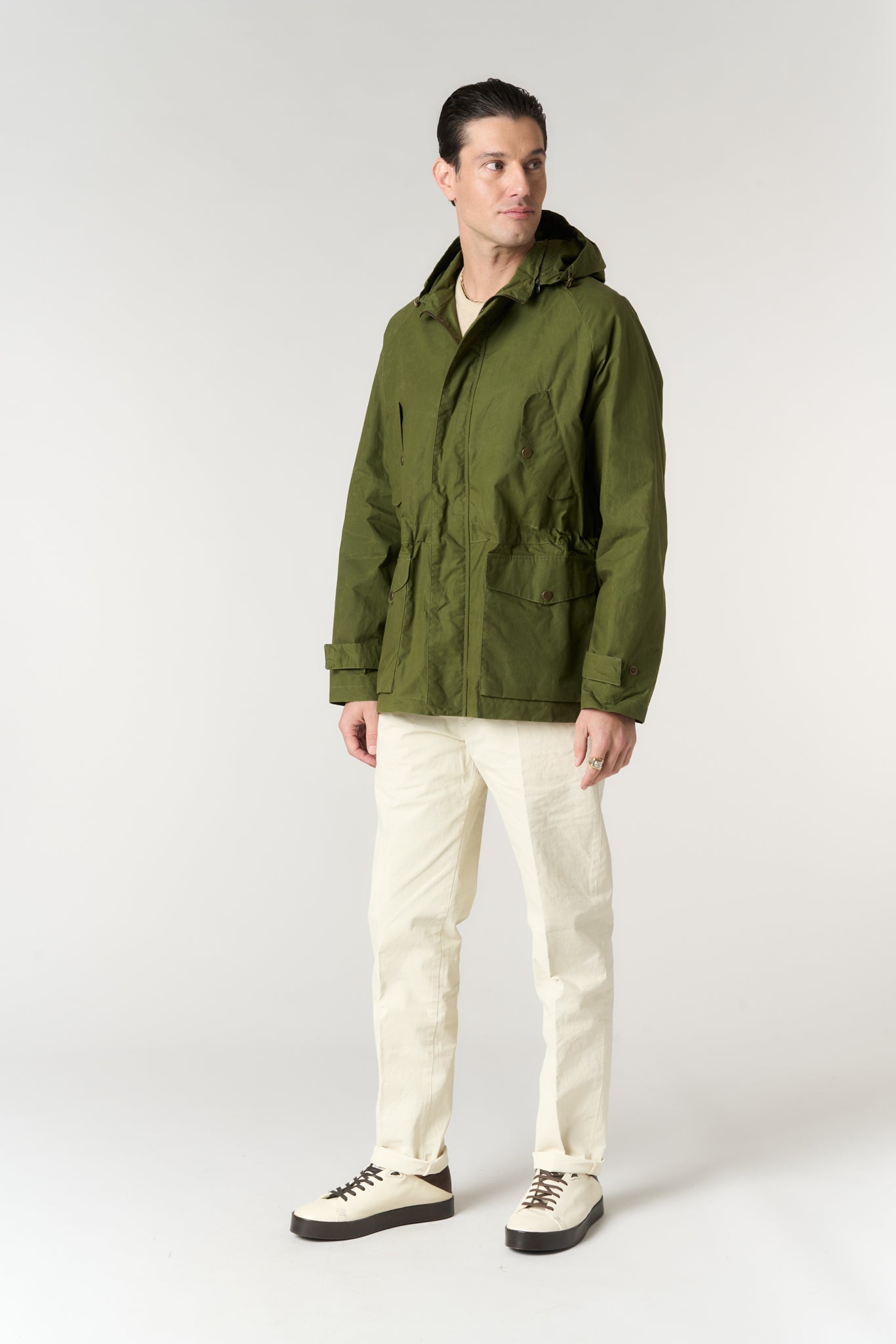 NEW BOB STRONG WAX COT - 610 MILITARY GREEN