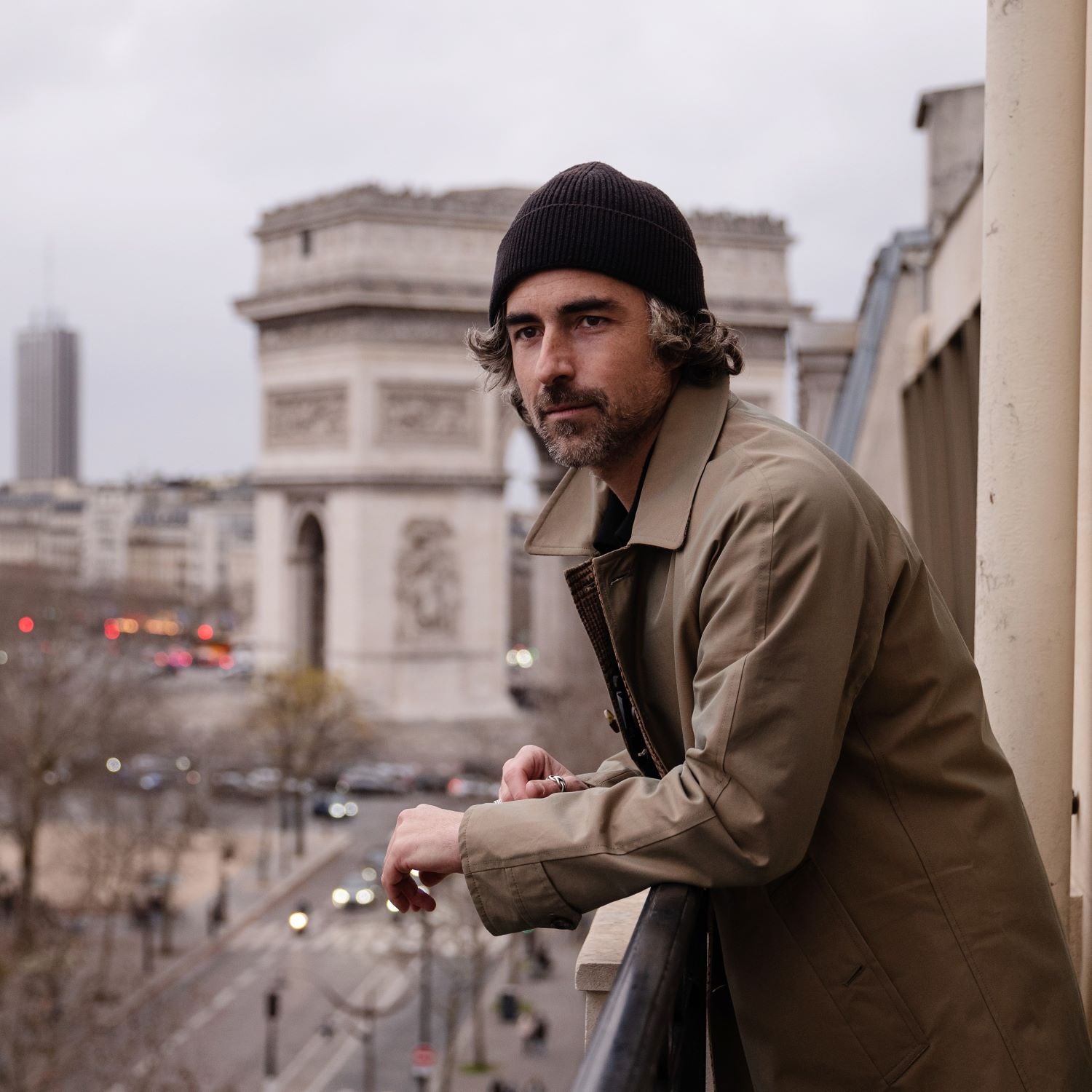 l'impermeabile
ベージュ ステンカラーコート 
リバーシブル l'impermeabile